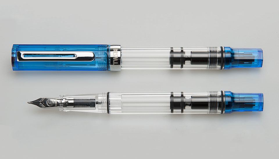 TWSBI pistove pero_transparent blue foto